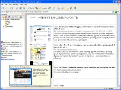 FavKeeper 1.1 screenshot FavKeeper 1.1 screenshot