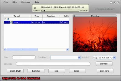 FC DVD 2 IPOD CONVERTER 7.5.02131 screenshot FC DVD 2 IPOD CONVERTER 7.5.02131 screenshot
