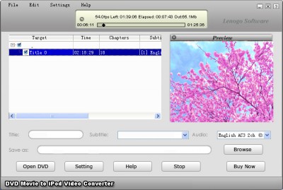 FC DVD TO IPOD CONVERTER 6.1.02131 screenshot FC DVD TO IPOD CONVERTER 6.1.02131 screenshot