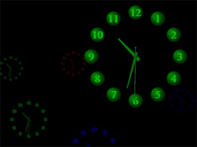 FD Moving Clock Screensaver 1.2.86 screenshot