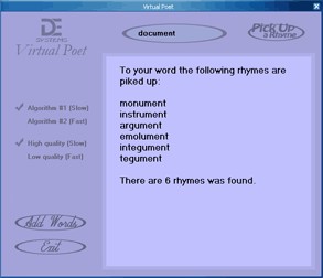 FD Virtual Poet 2.2.76 screenshot FD Virtual Poet 2.2.76 screenshot