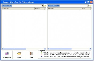 File Compare & Folder Synchronization Software 6.0 screenshot File Compare & Folder Synchronization Software 6.0 screenshot