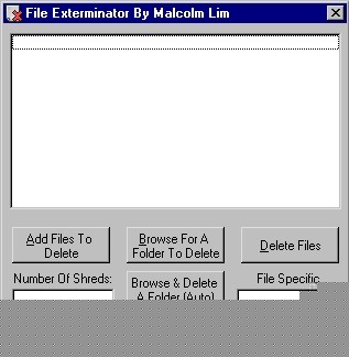 File Exterminator 1.0 screenshot File Exterminator 1.0 screenshot