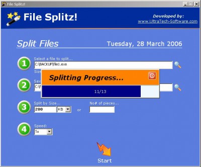File Splitz! 1.0.0 screenshot File Splitz! 1.0.0 screenshot
