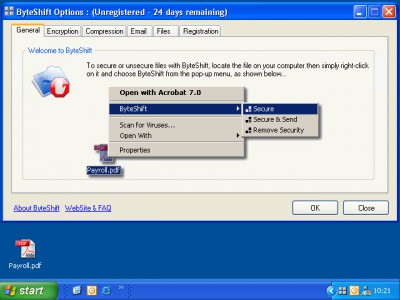 FileCrypt - Encrypt & Compress Files 2.0 screenshot