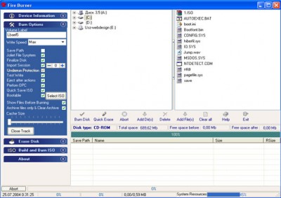 Fire Burner 1.02 screenshot Fire Burner 1.02 screenshot