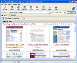 FirstStop WebSearch Visual Edition 4.21 screenshot