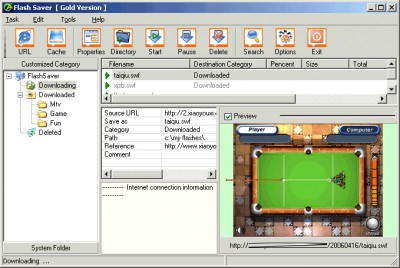 Flash Saver 6.5 screenshot Flash Saver 6.5 screenshot
