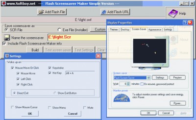 Flash Screensaver Maker Simple Version 3.340 screenshot Flash Screensaver Maker Simple Version 3.340 screenshot