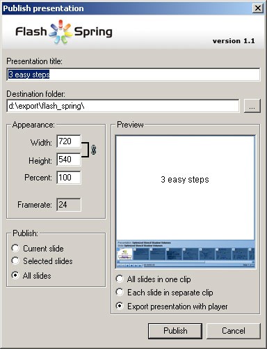 FlashSpring 1.1.5.1 screenshot FlashSpring 1.1.5.1 screenshot