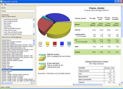 Food File 1.0.5 screenshot Food File 1.0.5 screenshot