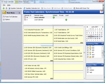 Forex Calendar 2 screenshot Forex Calendar 2 screenshot