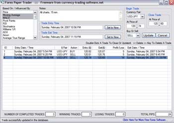 Forex Currency Paper Trader 1.0 screenshot Forex Currency Paper Trader 1.0 screenshot