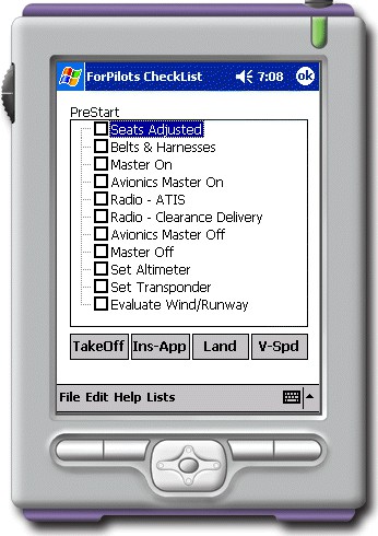 ForPilots Pocket CheckList 1.1 screenshot ForPilots Pocket CheckList 1.1 screenshot