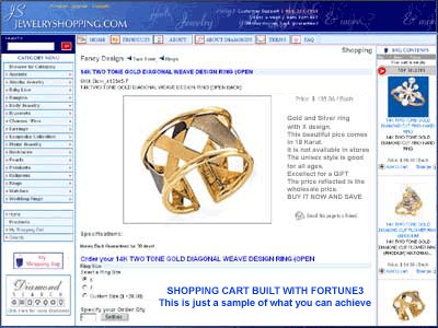 Fortune3 Shopping Cart and Ecommerce 6.2a screenshot