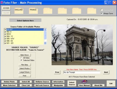 Foto Filer 1.1.5b screenshot Foto Filer 1.1.5b screenshot