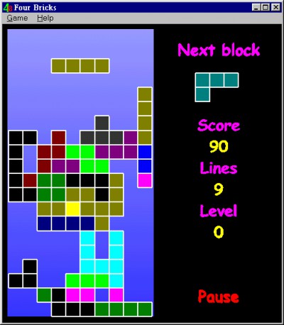 Four Bricks - Free Tetris 1.0 screenshot
