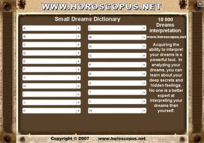 Free Dreams Dictionary 1.0 screenshot Free Dreams Dictionary 1.0 screenshot