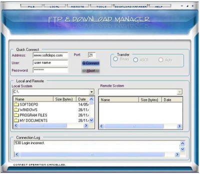 Free Ftp and download manger 2.0.0.1 screenshot Free Ftp and download manger 2.0.0.1 screenshot