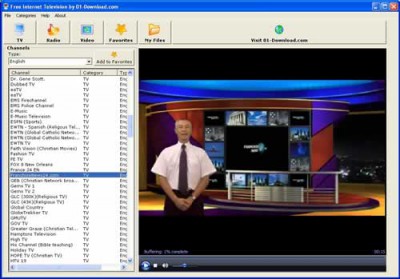 Free Internet Television 1.0.0.0.1 screenshot Free Internet Television 1.0.0.0.1 screenshot
