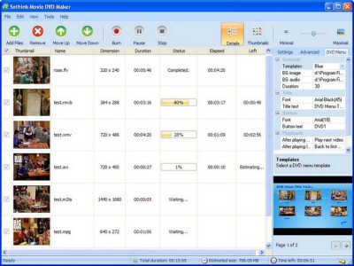 Free Movie DVD Maker 3.0.90723 screenshot