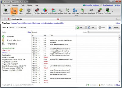 FREE PacketTrap Ping Scan 2.2.5 screenshot