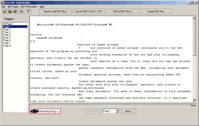 Free PDF Text Reader 1.1.38 screenshot Free PDF Text Reader 1.1.38 screenshot