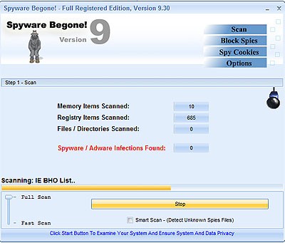 Free Spyware Removal Forever 9.15 screenshot Free Spyware Removal Forever 9.15 screenshot