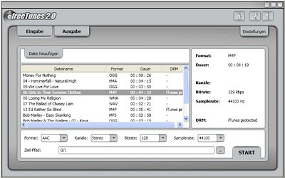 freeTunes 2.0 2.19.555 screenshot