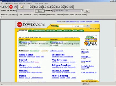 Freeware Browser 4.0 screenshot