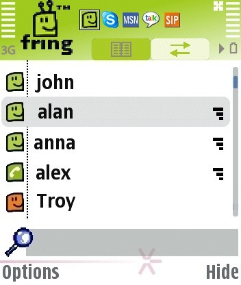 fring for WM 5,6 3.2 screenshot