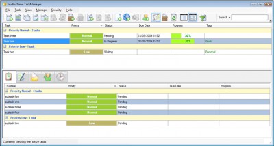 FruitfulTime TaskManager 2 screenshot