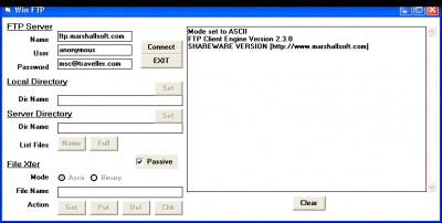 FTP Client Engine for dBase 2.6 screenshot FTP Client Engine for dBase 2.6 screenshot