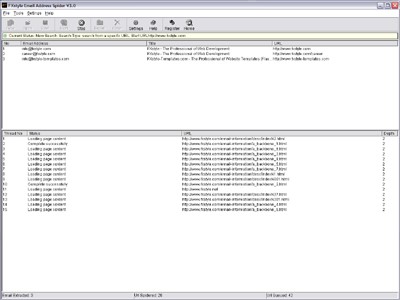 FXstyle Email Address Spider 3.0 screenshot