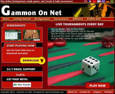 Gammon On Net 2005 screenshot