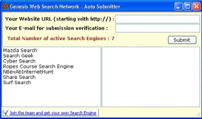 Genesis Submitter 1.0.0 screenshot