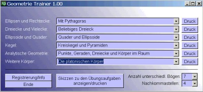 Geometrie Trainer 1.10 screenshot Geometrie Trainer 1.10 screenshot