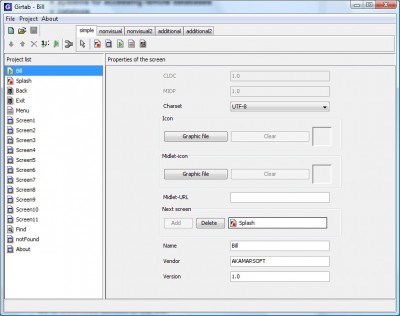 Girtab 1.6 screenshot