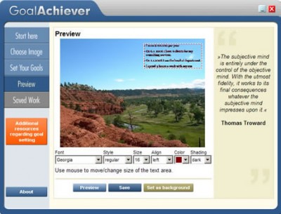 GoalAchiever 1.0 screenshot GoalAchiever 1.0 screenshot