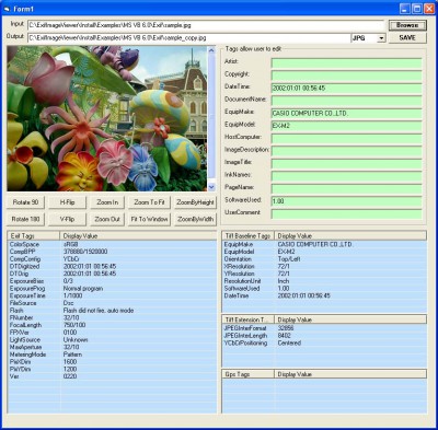 GOGO Exif Image Viewer ActiveX SDK 2.46 screenshot GOGO Exif Image Viewer ActiveX SDK 2.46 screenshot