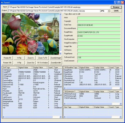 GOGO Exif Image Viewer Pro ActiveX OCX 2.26 screenshot GOGO Exif Image Viewer Pro ActiveX OCX 2.26 screenshot
