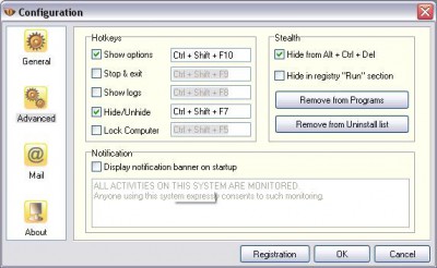 Golden Keylogger 1.26 screenshot Golden Keylogger 1.26 screenshot
