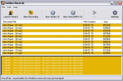 Golden Records Vinyl to CD Converter 1.01 screenshot Golden Records Vinyl to CD Converter 1.01 screenshot