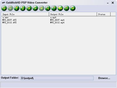 GoldfishHD PSP Video Converter 2.00 screenshot GoldfishHD PSP Video Converter 2.00 screenshot