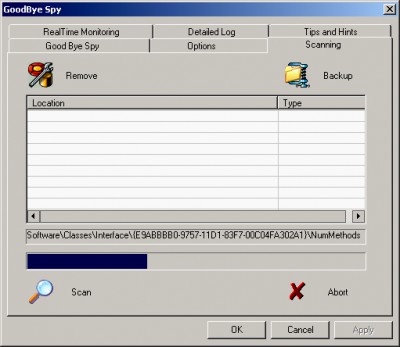 GoodBye Spy 4.01 screenshot GoodBye Spy 4.01 screenshot