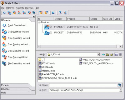 Grab&Burn 5.0.2 screenshot Grab&Burn 5.0.2 screenshot