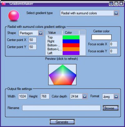 GradientMaker 1.0 screenshot GradientMaker 1.0 screenshot