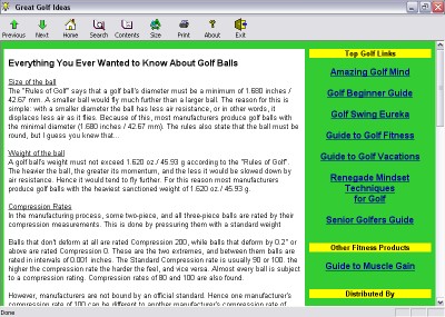 Great Golf Ideas 1.01 screenshot Great Golf Ideas 1.01 screenshot