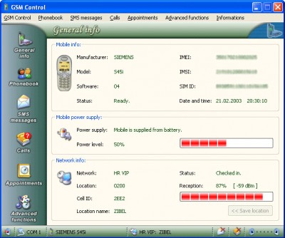 GSM Control 1.0.1.0 screenshot GSM Control 1.0.1.0 screenshot
