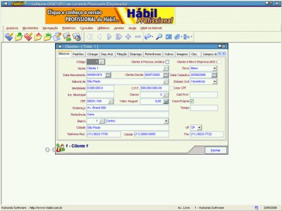 Habil - Software GRATUITO de Controle Financeiro 4.5.5 screenshot Habil - Software GRATUITO de Controle Financeiro 4.5.5 screenshot
